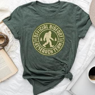 Bigfoot Research Team Retro Vintage Sasquatch Women Bella Canvas T-shirt | Mazezy