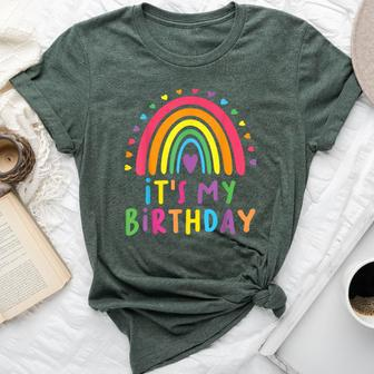 My Birthday For & Ns Girls Rainbow Bella Canvas T-shirt - Monsterry DE