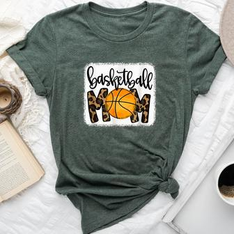 Bleached Basketball Mom Messy Bun Player Mom Game Day Vibes Bella Canvas T-shirt - Monsterry AU