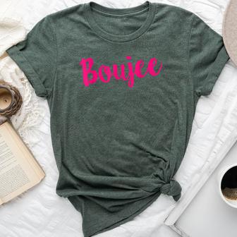 Boujee Cute Saying Hot Pink Boutique Style Girl Bella Canvas T-shirt - Thegiftio UK