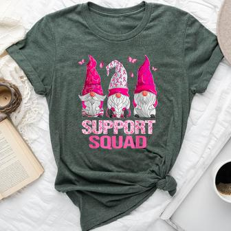 Breast Cancer Awareness For Gnomes Support Squad Bella Canvas T-shirt - Seseable