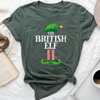 British Elf Matching Family Group Christmas Party Bella Canvas T-shirt - Monsterry