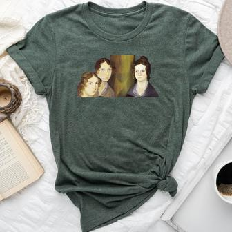 The Bronte Sisters Portrait Branwell Bronte Bella Canvas T-shirt | Mazezy