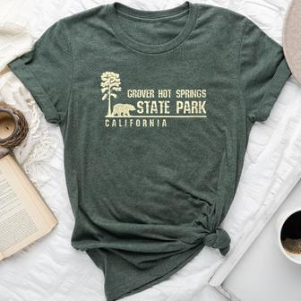 California Souvenir For Grover Hot Springs State Park Bella Canvas T-shirt | Mazezy AU