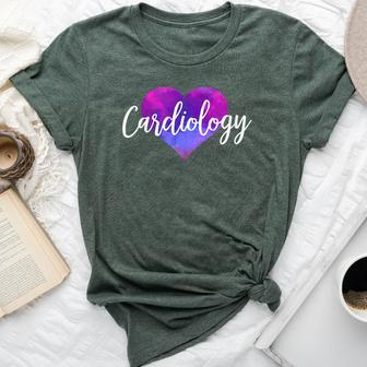 Cardiologist Cardiovascular Technologist Cardiology Nurse Bella Canvas T-shirt | Mazezy