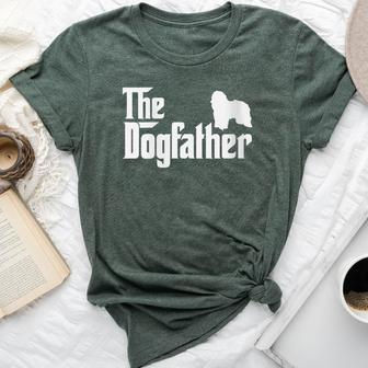 Catalan Sheepdog Dogfather Dog Dad Bella Canvas T-shirt | Mazezy