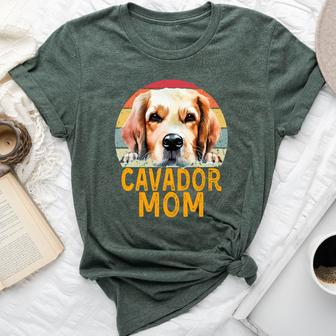 Cavador Dog Mom Retro Vintage My Dogs Are My Cardio Bella Canvas T-shirt | Mazezy