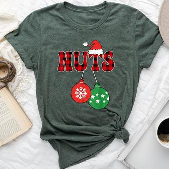 Chest Nuts Matching Chestnuts Christmas Couples Women Bella Canvas T-shirt | Mazezy