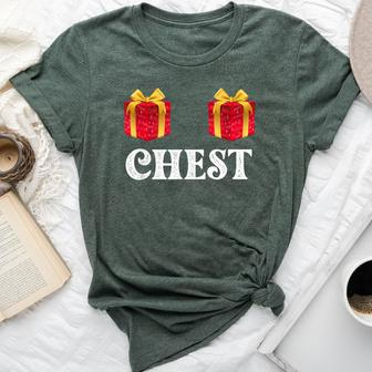 Chest Nuts Merry Christmas Party Holiday Bella Canvas T-shirt - Monsterry