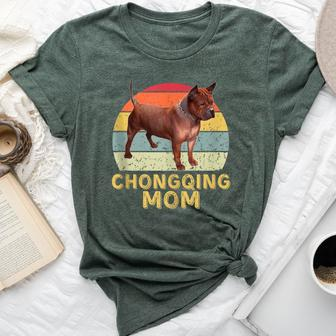 Chinese Chongqing Dog Mom Retro My Dogs Are My Cardio Bella Canvas T-shirt | Mazezy CA