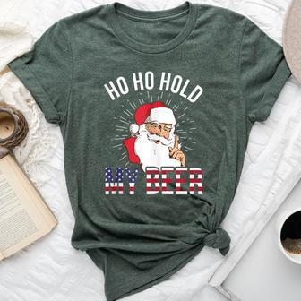 Christmas In July Santa Ho Ho Hold My Beer Bella Canvas T-shirt - Monsterry DE