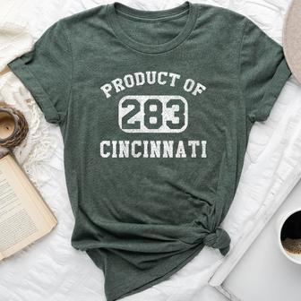 Cincinnati Ohio Vintage Retro Area Code Bella Canvas T-shirt | Mazezy