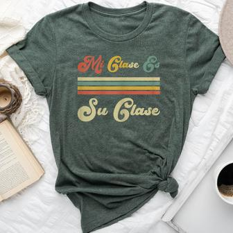 Clase Bilingue Spanish Teacher Appreciation For Women Bella Canvas T-shirt | Mazezy