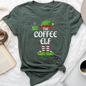 Coffee Elf Family Matching Group Christmas Bella Canvas T-shirt - Seseable