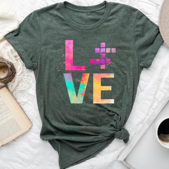 Colorful Crossword Puzzles Mom Crossword Puzzles Bella Canvas T-shirt | Mazezy