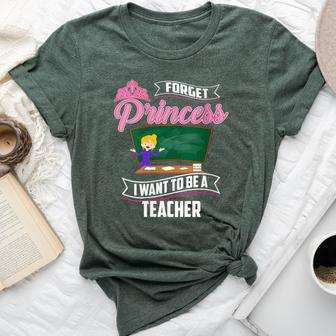 Cool Forget Princess Teacher Education Tutor Bella Canvas T-shirt | Mazezy