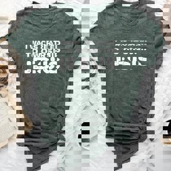 I Was Created To Worship Jesus Christian Faith Quote Bella Canvas T-shirt | Mazezy