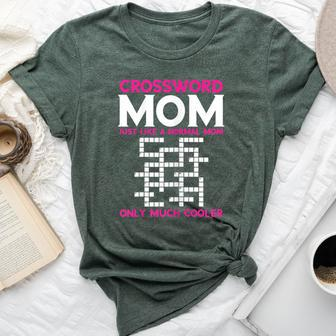 Crossword Mom Cruciverbalist Solves Crossword Word Puzzle Bella Canvas T-shirt | Mazezy