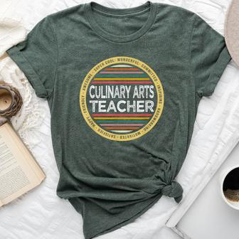 Culinary Arts Teacher Profession Birthday Bella Canvas T-shirt | Mazezy