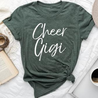 Cute Matching Family Cheerleader Grandma Cheer Gigi Bella Canvas T-shirt | Mazezy