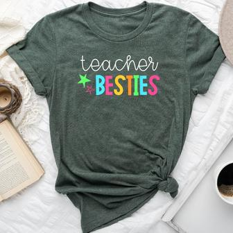Cute Teacher Teacher Besties Bella Canvas T-shirt | Mazezy