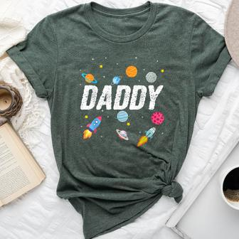Daddy Outer Space Birthday Party Family Boys Girls Bella Canvas T-shirt | Mazezy
