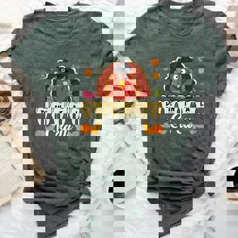 Dental Crew Turkey Pumpkin Tooth Dentist Fall Thanksgiving Bella Canvas T-shirt | Mazezy