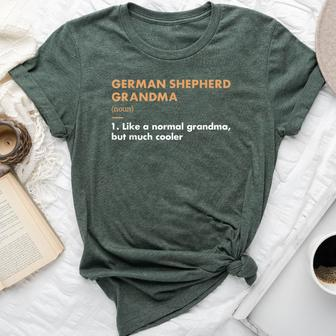 Dog German Shepherd Grandma Definition Bella Canvas T-shirt | Mazezy