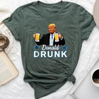 Drinking Presidents Trump 4Th Of July Donald Drunk Bella Canvas T-shirt | Mazezy CA