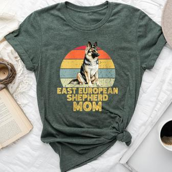 East European Shepherd Dog Mom Retro Dogs Lover & Owner Bella Canvas T-shirt | Mazezy