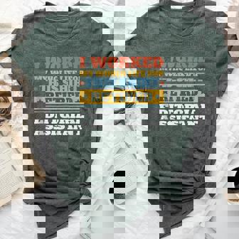 Editorial Assistant Retired Retirement Bella Canvas T-shirt | Mazezy