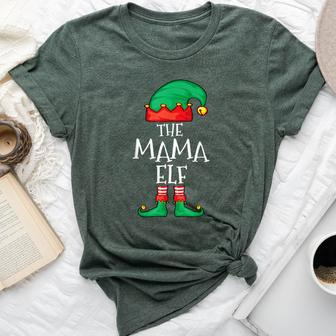 Elf Family Christmas Mama Mommy Elf Sweater Mama Mom Bella Canvas T-shirt - Thegiftio UK
