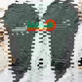 Evergreen Vintage Stripes Alphaba Mississippi Bella Canvas T-shirt | Mazezy