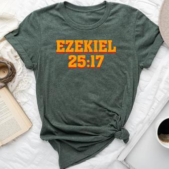 Ezekiel 2517 Christian Motivational Bella Canvas T-shirt | Mazezy