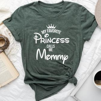 My Favorite Princess Calls Me Mommy Daughter Fathers Day Bella Canvas T-shirt - Thegiftio UK