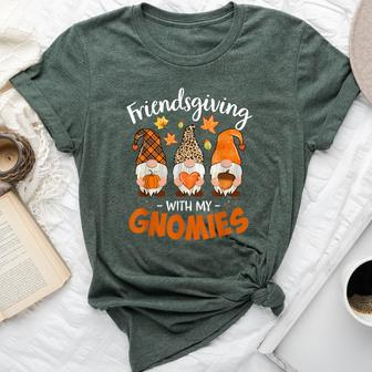 Friendsgiving With My Gnomies Thanksgiving Gnome Bella Canvas T-shirt - Monsterry AU