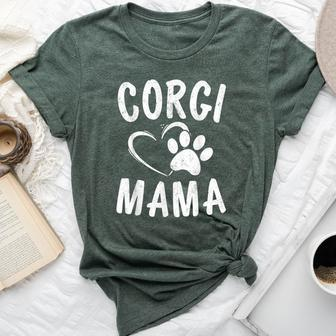 Fun Welsh Corgi Mama Pet Lover Apparel Dog Mom Bella Canvas T-shirt | Mazezy