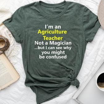 Agriculture Teacher Job School Career Instructor Bella Canvas T-shirt | Mazezy