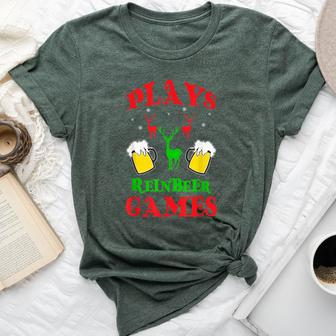 Christmas Plays Rein Beer Games Party T Bella Canvas T-shirt - Monsterry