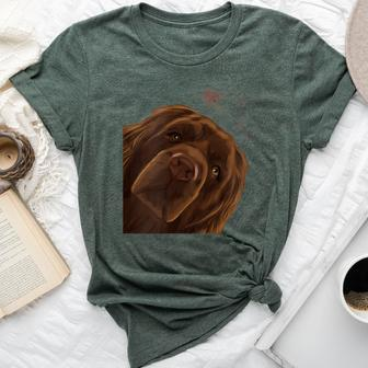 Curious Dog Sussex Spaniel Bella Canvas T-shirt | Mazezy