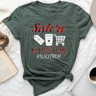 Friday Squad Black Shopping Season Sisters On Mission Bella Canvas T-shirt - Monsterry CA