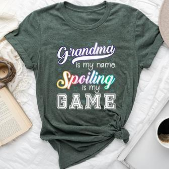 Grandma Is My Name Spoiling Is My Game Special Bella Canvas T-shirt - Seseable
