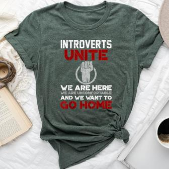 Intp Introverts Unite Anti Social For Women Bella Canvas T-shirt | Mazezy