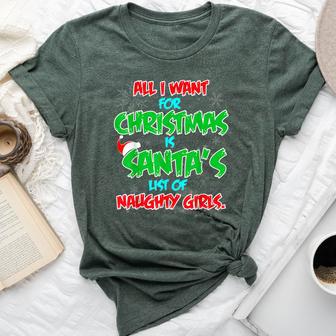 Men's Christmas Party Santa's Naughty Girl List Bella Canvas T-shirt - Monsterry AU