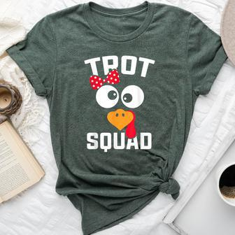 Running Turkey Trot Squad Thanksgiving For Girl Bella Canvas T-shirt - Seseable
