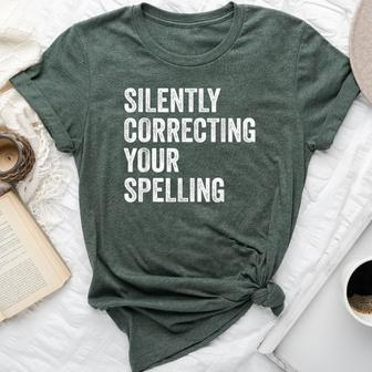 Spelling Whiz Sarcastic Orthographer Spelling Sarcasm Bella Canvas T-shirt | Mazezy
