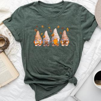 Thanksgiving For Gnome Autumn Gnomies Lover Bella Canvas T-shirt - Thegiftio UK