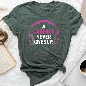 Gaming Quote A Cadence Never Gives Up Headset Personalized Bella Canvas T-shirt | Mazezy