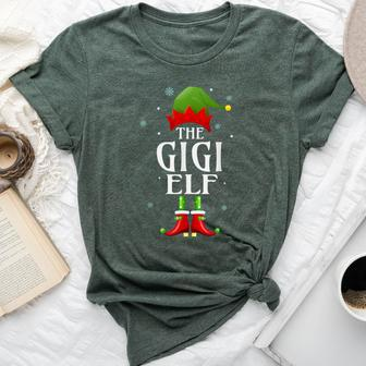 Gigi Elf Xmas Matching Family Group Christmas Party Pajama Bella Canvas T-shirt - Monsterry AU
