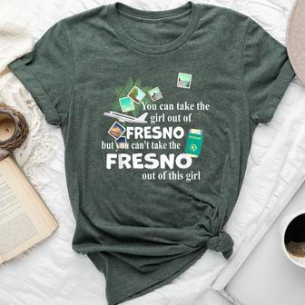 Girl From Fresno Patriotic Proud Girl From Fresno Bella Canvas T-shirt | Mazezy